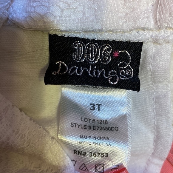 a toddlers DDG Darlings sleeveless button layered lace dress 3T - Picture 3 of 3